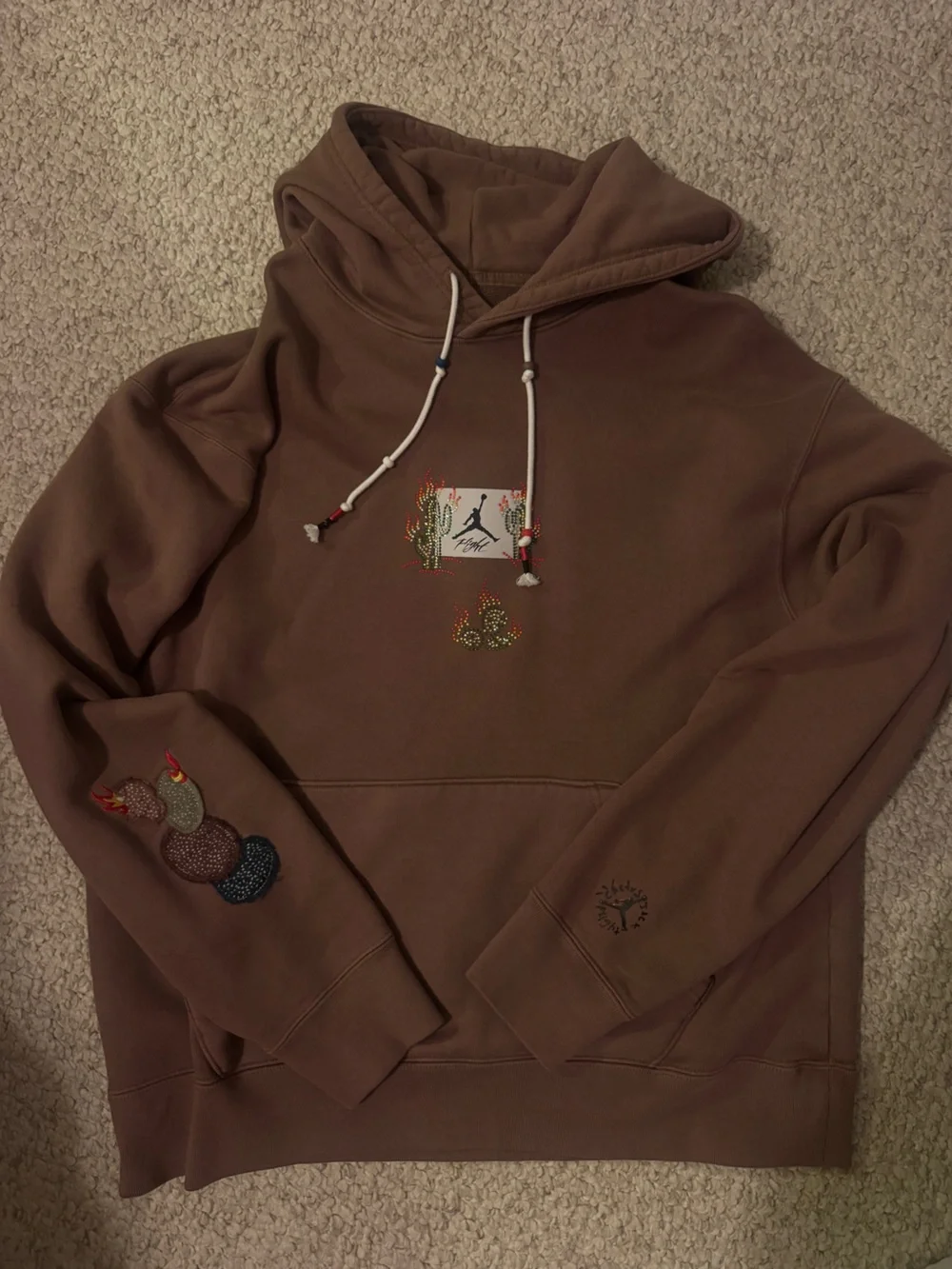 Cactus Jack/Jordan Brown Embroidered Pullover Hoodie